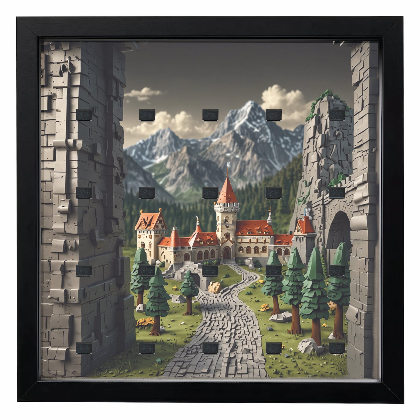 Display Frame for LEGO® Knight / Castle figures - MF_0090