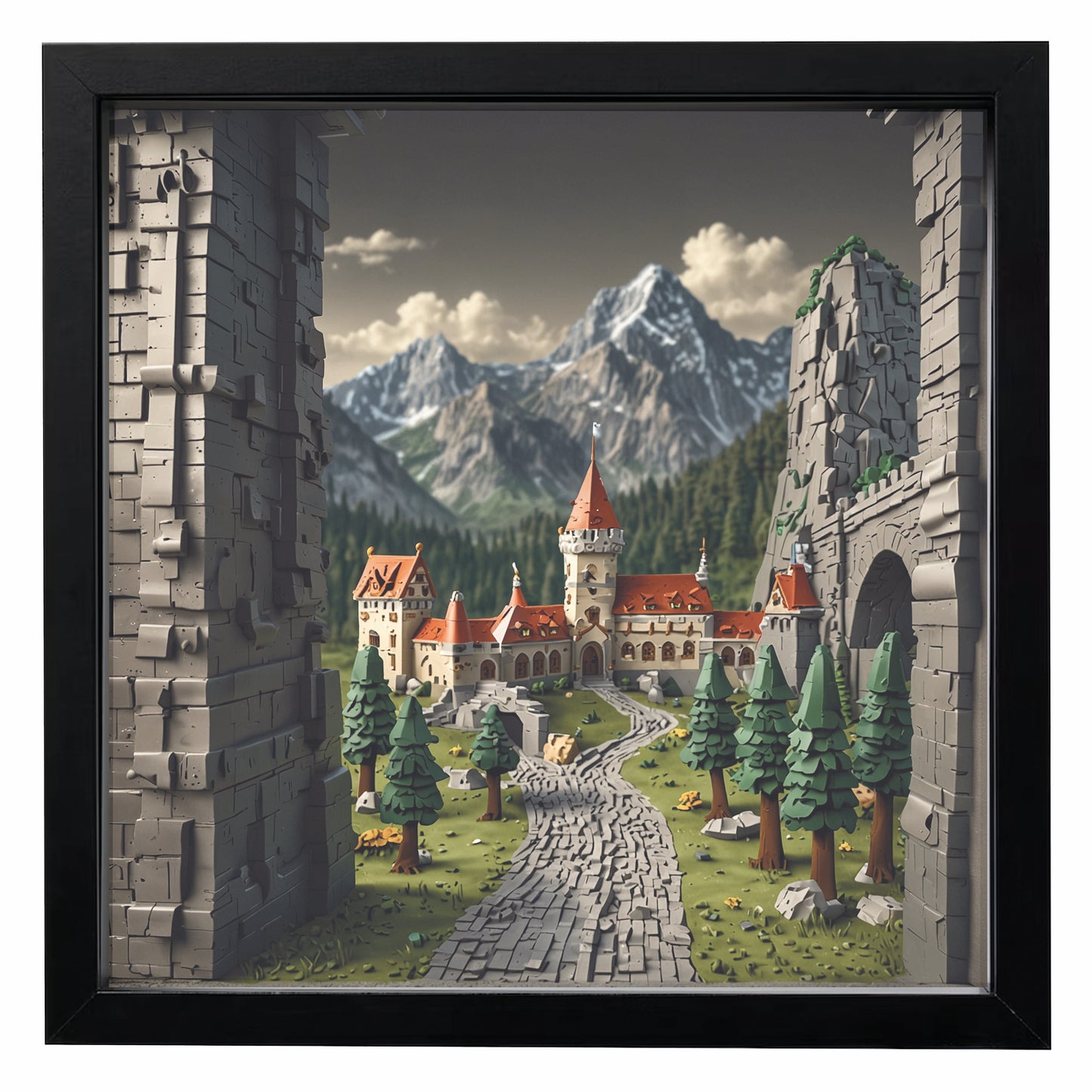 Display Frame for LEGO® Knight / Castle figures - MF_0090