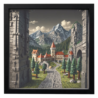 Display Frame for LEGO® Knight / Castle figures - MF_0090