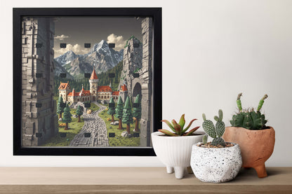 Display Frame for LEGO® Knight / Castle figures - MF_0090