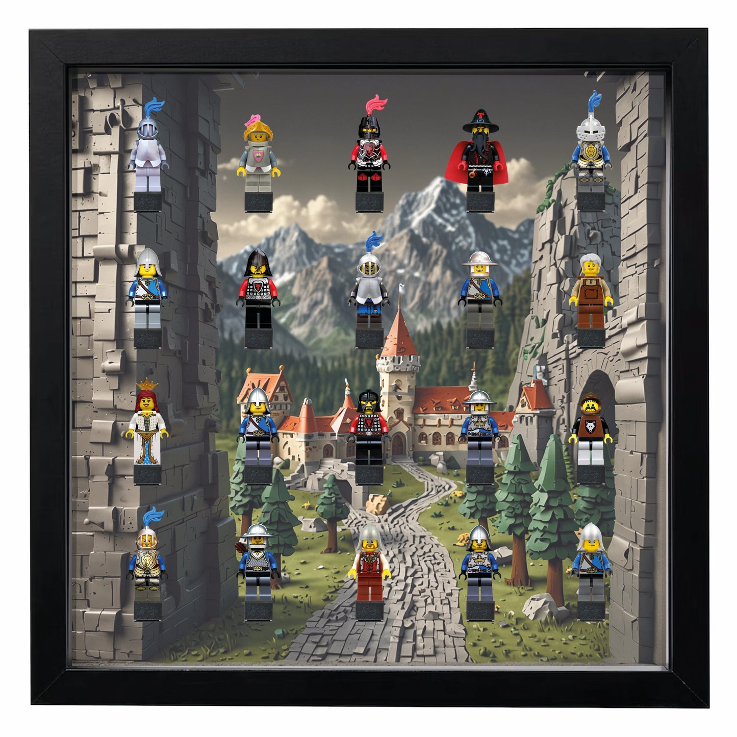 Display Frame for LEGO® Knight / Castle figures - MF_0090